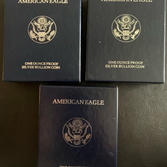 Silver American Eagle One Ounce Proof Bullion Coin,1994,1995,1997 - Picture 7 of 8